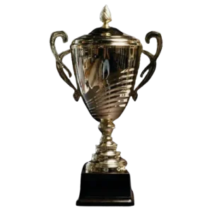 Gold Swirl Metal Cup
