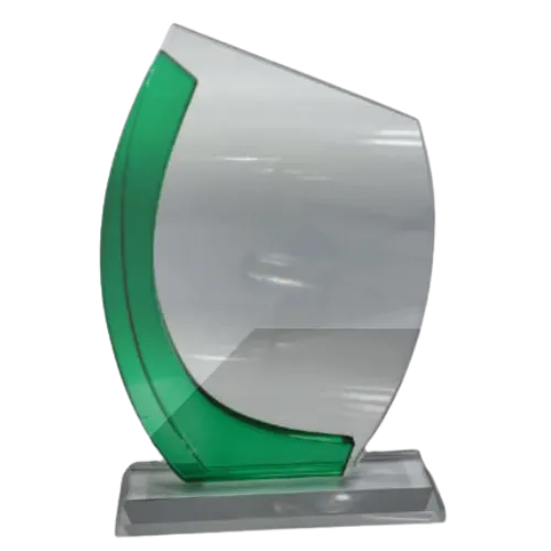 Shield Glass Award – Green insert