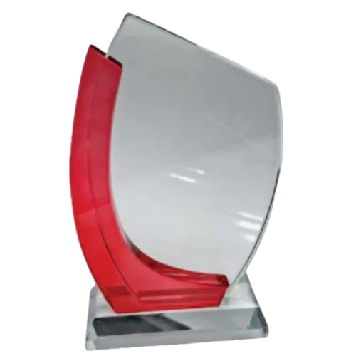 Shield Glass Award – Red insert