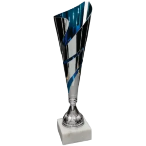 Spiral Metal Cup - Blue